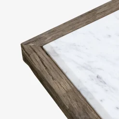 Mesa de centro de madera de olmo reciclada Pisco 100x100x45cm^Casa Viva Outlet