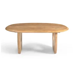 Mesa de centro de madera de mango Aero 120x70x48cm Clau&Chloe^Casa Viva Sale