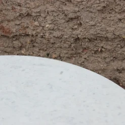 Mesa de centro de mármol y madera Berlín Ø90x45 Clau&Chloe^Casa Viva Online