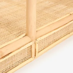 Mesa de centro de ratán y cristal Corvo 110x60x40cm^Casa Viva Hot