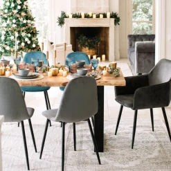 Mesa de comedor de madera acacia Brooklyn 180x90x77cm^Casa Viva Hot