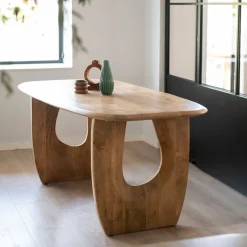 Mesa de comedor de madera de mango Aero 180x90x76cm Clau&Chloe^Casa Viva New