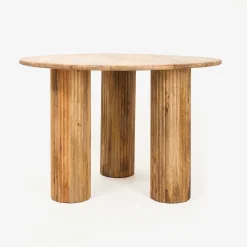 Mesa de comedor de madera de acacia Siba Ø120x77cm Clau&Chloe^Casa Viva Best