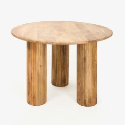 Mesa de comedor de madera de acacia Siba Ø120x77cm Clau&Chloe^Casa Viva Best