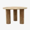 Mesa de comedor de madera de mango Singapur Ø120x76cm Clau&Chloe^Casa Viva Best