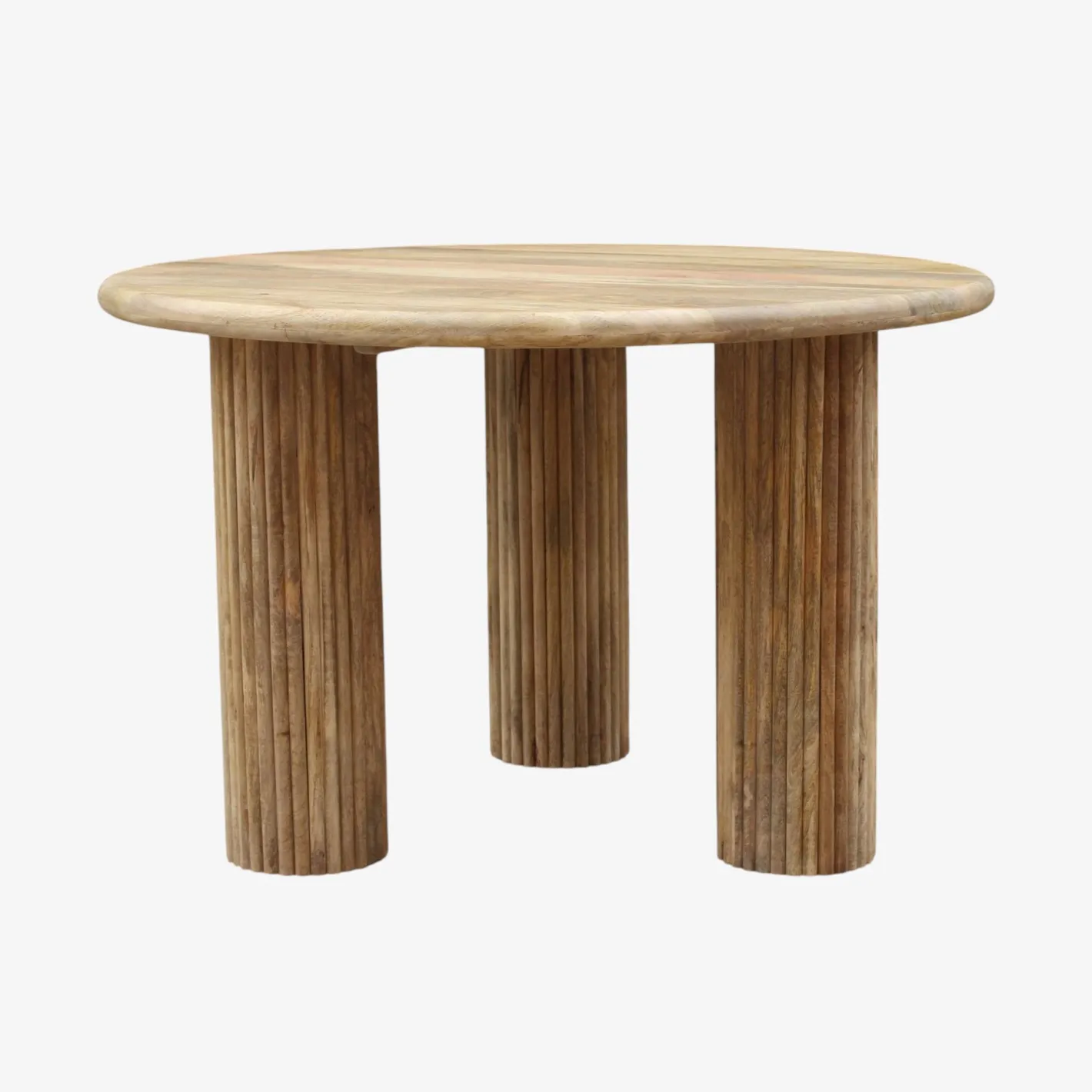 Mesa de comedor de madera de mango Singapur Ø120x76cm Clau&Chloe^Casa Viva Best