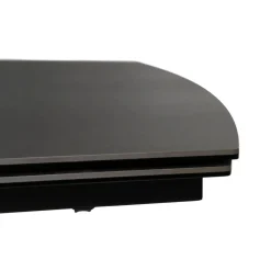 Mesa de comedor extensible de cerámica y cristal gris oscuro 180/260x90x76cm^Casa Viva Discount