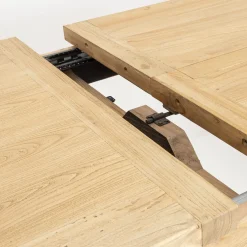 Mesa de comedor extensible de madera de olmo reciclada Toulouse 160/220x80x76cm^Casa Viva Clearance