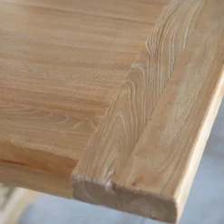 Mesa de comedor extensible de madera de olmo reciclada Toulouse 160/220x80x76cm^Casa Viva Clearance