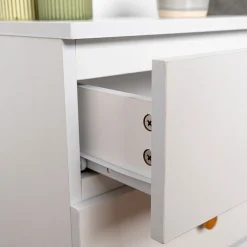 Mesita de noche de madera con 2 cajones Deva 40x30x63cm^Casa Viva Online