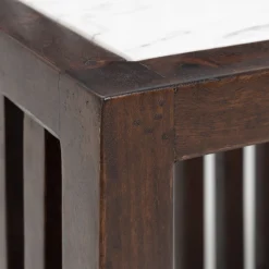 Mueble bar con ruedas de madera de olmo reciclada Pisco 70x50x91cm^Casa Viva Clearance