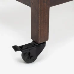 Mueble bar con ruedas de madera de olmo reciclada Pisco 70x50x91cm^Casa Viva Clearance