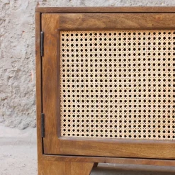 Mueble de televisión de madera de mango Merlín 175x45x57cm Clau&Chloe^Casa Viva Hot