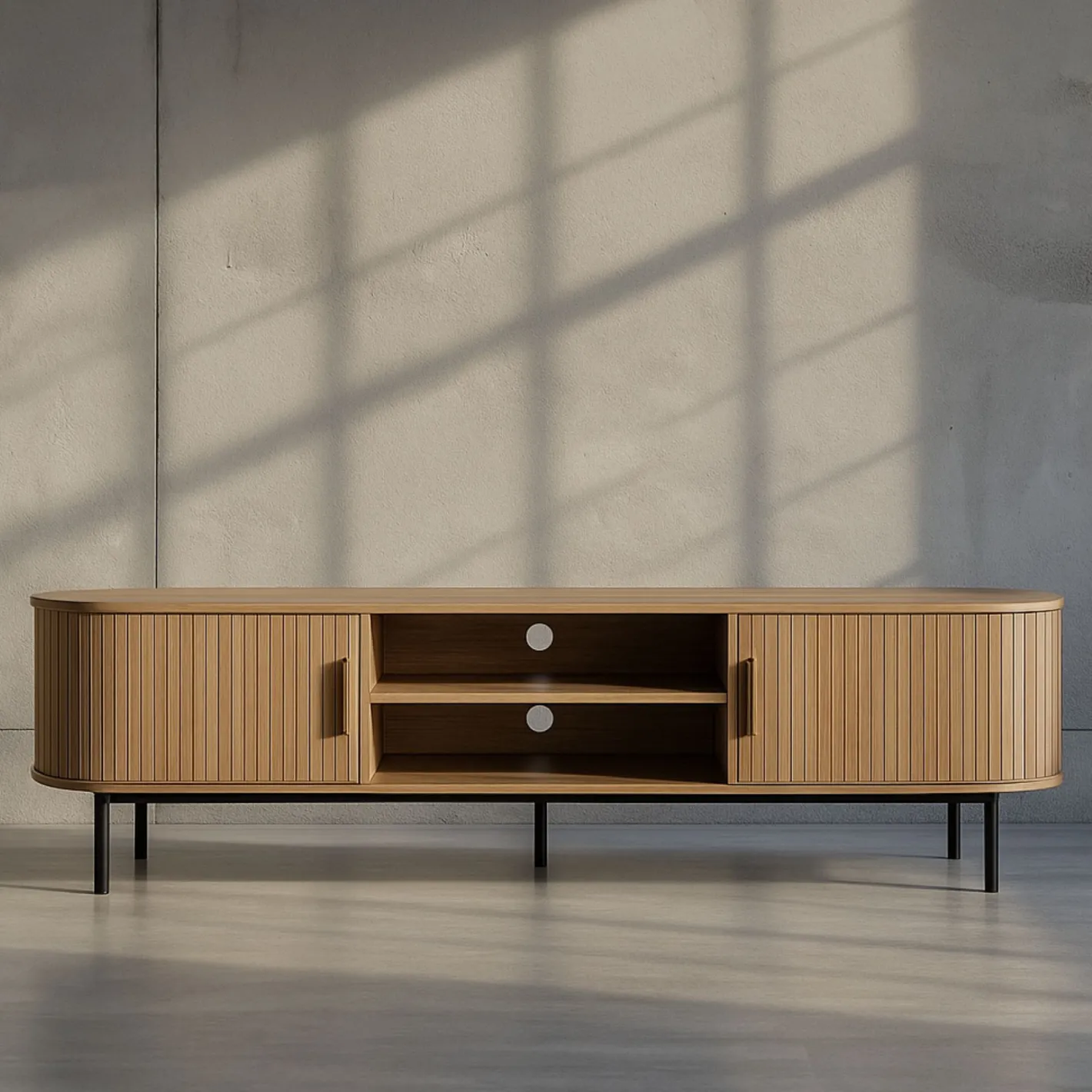 Mueble de TV de madera DM Valote 140x40x46cm^Casa Viva Outlet