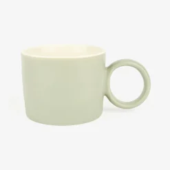 Mug de cerámica verde Grade 42cl Clau&Chloe^Casa Viva Outlet