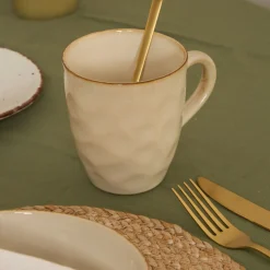 Mug de gres crema Bilada 400ml^Casa Viva