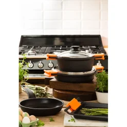 NO WEB - Cacerola baja de aluminio fundido con tapa Efficient de Bra Ø28cm^Casa Viva Hot