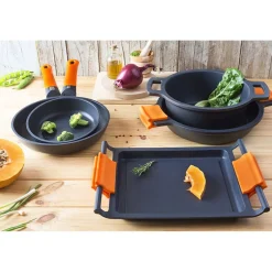 NO WEB - Cacerola baja de aluminio fundido con tapa Efficient de Bra Ø28cm^Casa Viva Hot