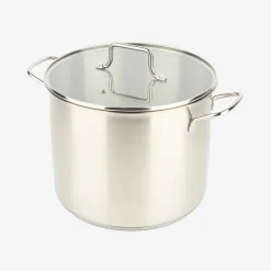 Olla de acero inoxidable con tapa Birta Ø24cm - 8L^Casa Viva Sale