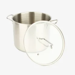 Olla de acero inoxidable con tapa Birta Ø24cm - 8L^Casa Viva Sale