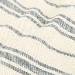 Plaid de algodón con rayas azules Niza 125x15cm^Casa Viva