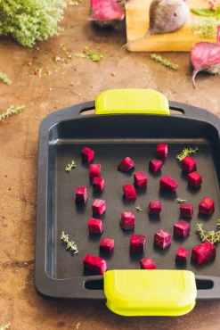 Plancha lisa de aluminio fundido antiadherente apta para inducción Foodie 40x28cm - BRA^Casa Viva Outlet