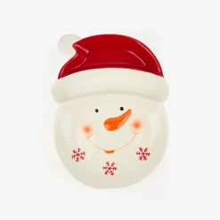 Plato de dolomita Snowman 30x23x3,5cm^Casa Viva Outlet
