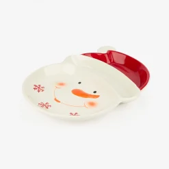 Plato de dolomita Snowman 30x23x3,5cm^Casa Viva Outlet