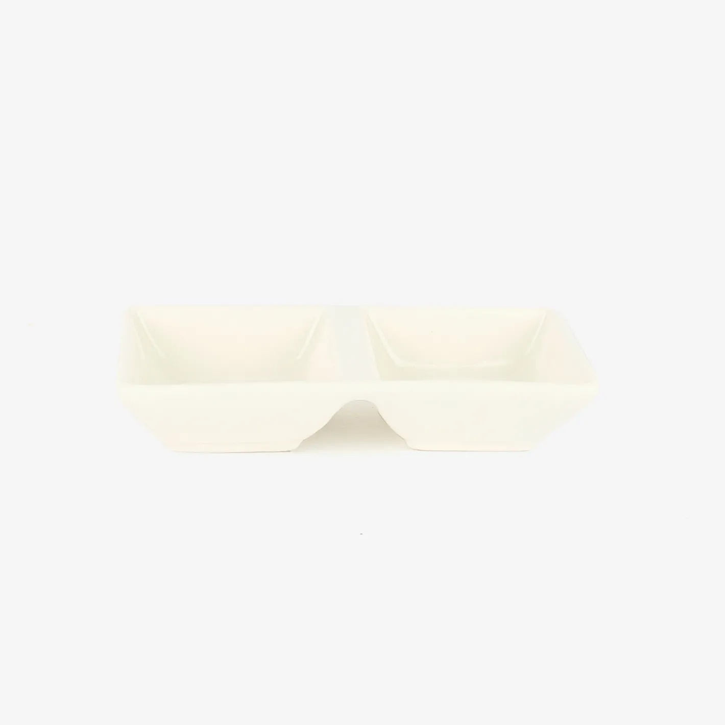 Plato de porcelana para aperitivos 15x7cm^Casa Viva Outlet