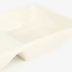 Plato de porcelana para aperitivos 15x7cm^Casa Viva Outlet