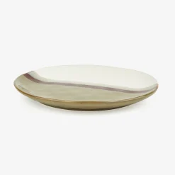 Plato llano de cerámica caqui Sotres Ø27cm^Casa Viva Discount