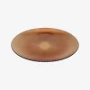 Plato llano de cristal ámbar Brule Ø28cm^Casa Viva Clearance