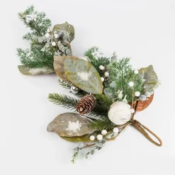 Rama de pino con bolas plateadas 72cm^Casa Viva