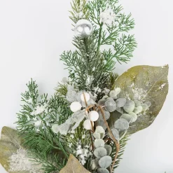 Rama de pino con bolas plateadas 72cm^Casa Viva