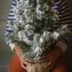 Árbol decorativo de Navidad nevado 60cm^Casa Viva New