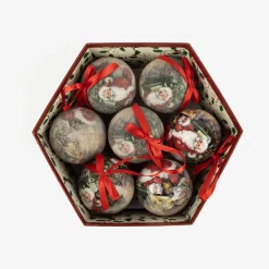 Set de 14 bolas decorativas Santa Claus Ø7,5cm^Casa Viva New
