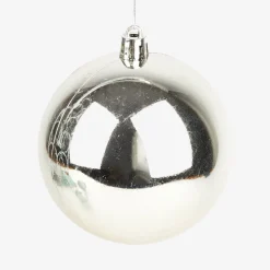 Set de 6 bolas decorativas plateadas Ø8cm^Casa Viva Discount
