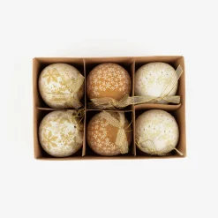 Set de 6 bolas decorativas doradas Ø7,5cm^Casa Viva Sale
