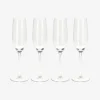 Set de 4 copas de cava de cristal Gler 21cl^Casa Viva New