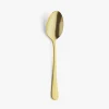 Set de 12 cucharas de postre de acero inoxidable dorado 19cm Zafra^Casa Viva Outlet