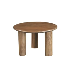 Set de 2 mesas auxiliares de madera Munich Ø60/45cm Clau&Chloe^Casa Viva Outlet