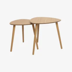 Set de 2 mesas auxiliares de madera Sevilla 44,5cm^Casa Viva Hot