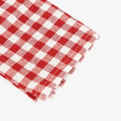 Set de 2 servilletas de algodón rojo Vichy43x43cm^Casa Viva New