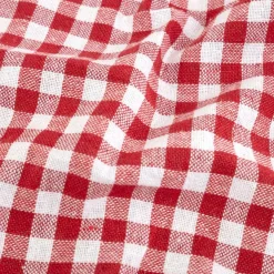 Set de 2 servilletas de algodón rojo Vichy43x43cm^Casa Viva New