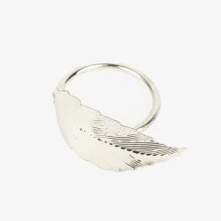 Set de 4 servilleteros de metal plateados^Casa Viva Discount