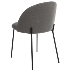 Set de 2 sillas de comedor de metal con tela gris Caleb 50x54x78cm^Casa Viva Sale