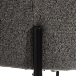 Set de 2 sillas de comedor de metal con tela gris Caleb 50x54x78cm^Casa Viva Sale