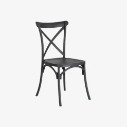 Set de 4 sillas de comedor gris oscuro Cassie 48x43x91cm^Casa Viva Online