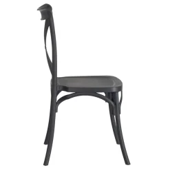 Set de 4 sillas de comedor gris oscuro Cassie 48x43x91cm^Casa Viva Online