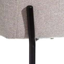 Set de 2 sillas de comedor con reposabrazos de metal beige Caleb 52x53x77cm^Casa Viva Best